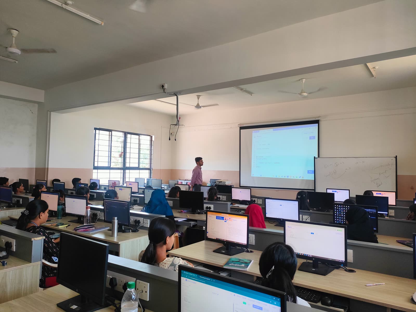 Student training session